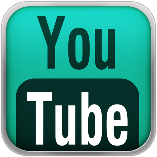 Aqua Youtube Black Icon