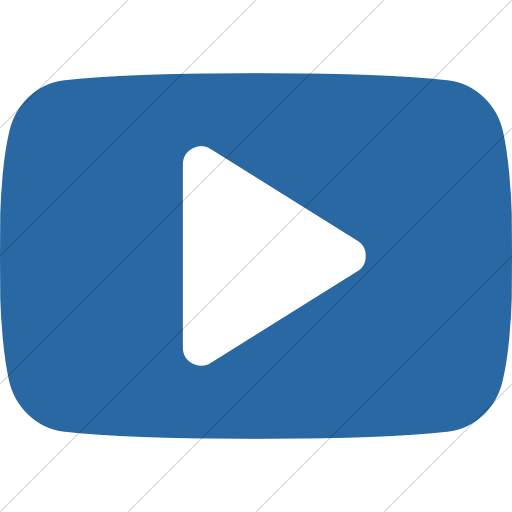 Simple Blue Bootstrap Font Awesome Brands Youtube Play Icon
