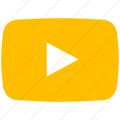 Simple Yellow Social Media Youtube Icon