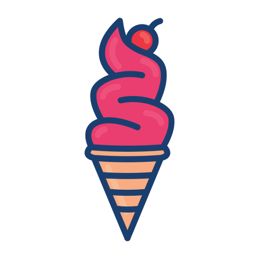 Ice, Cream, Cone, Strawberry Icon Free Of Ice Cream Yummy Icons