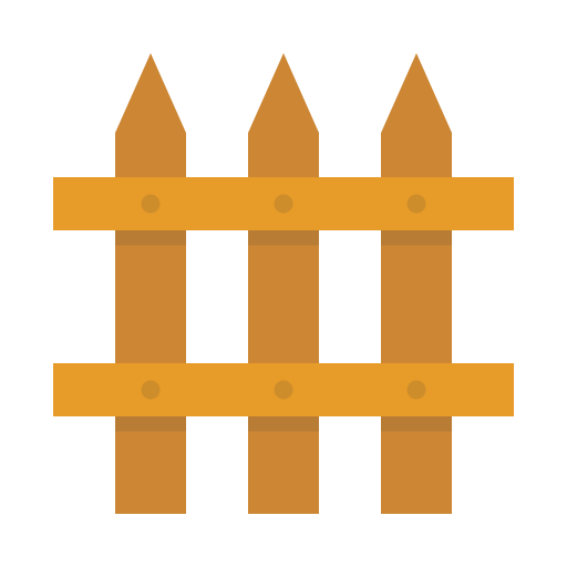 Zaun, Zaun, Garten, Hof, Bauernhof, Hindernis, Holz Symbol