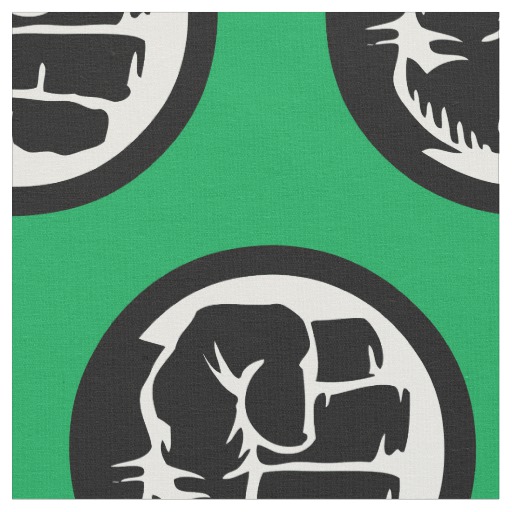 Hulk Retro Fist Icon Fabric