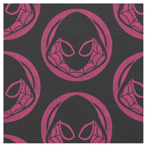 Marvel Rising Ghost Spider Halftone Icon Fabric