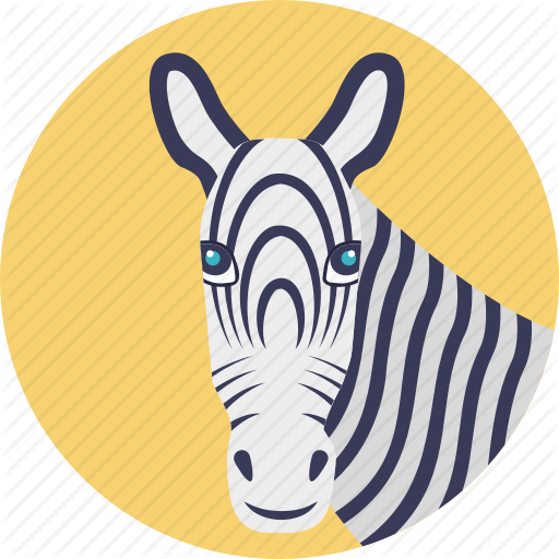 Mammals, Safari Animal, Wildlife, Zebra Face, Zoo Animal Icon