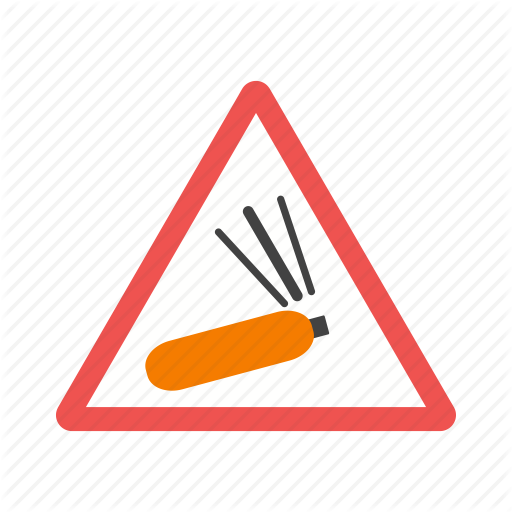 Caution, Cylinder, Gas, Hydrogen, Pressure, Warning, Welding Icon