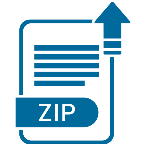 Paper, Zip, File, Format, Extension Icon