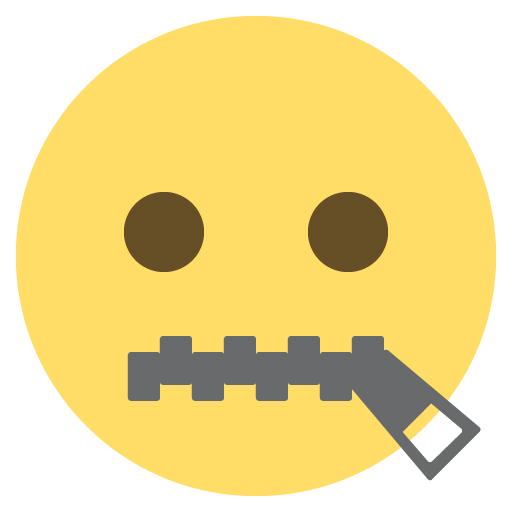 Zipper Mouth Face Emoji For Facebook, Email Sms Id