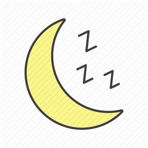 Bedtime, Crescent, Moon, Night, Nighttime, Sleep, Zzz Icon