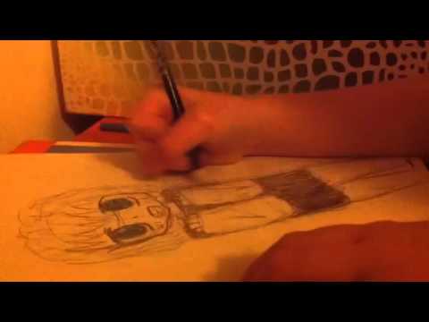 480x360 10 Year Old Draws Anime Girl