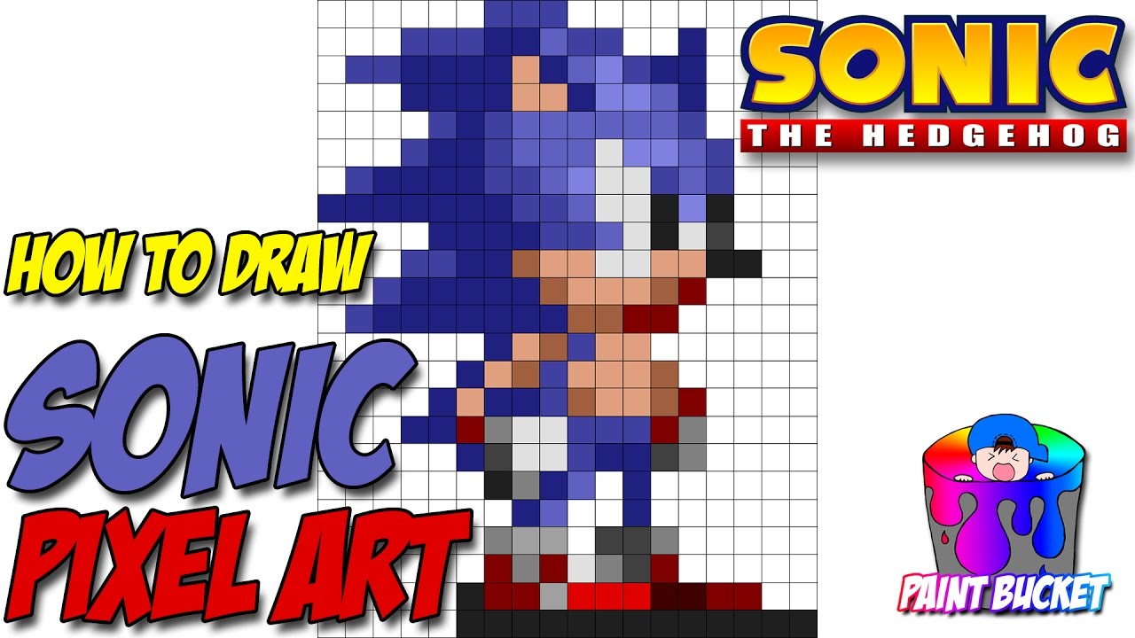 1280x720 How To Draw Sonic The Hedgehog 16 Bit