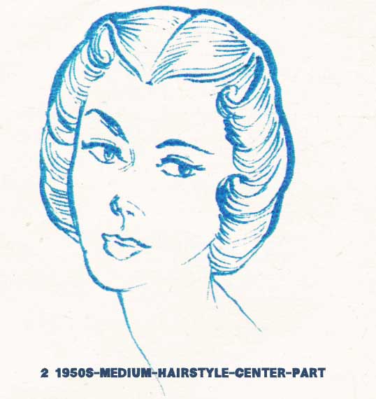 538x570 1950s Hairstyles Chart For Your Hair Length Glamourdaze