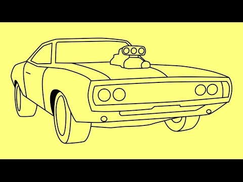480x360 How To Draw 1970 Dodge Charger Fast And Furious 7 Car