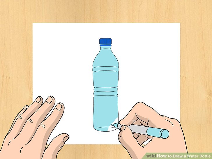 728x546 How To Draw A Water Bottle 11 Steps (With Pictures)