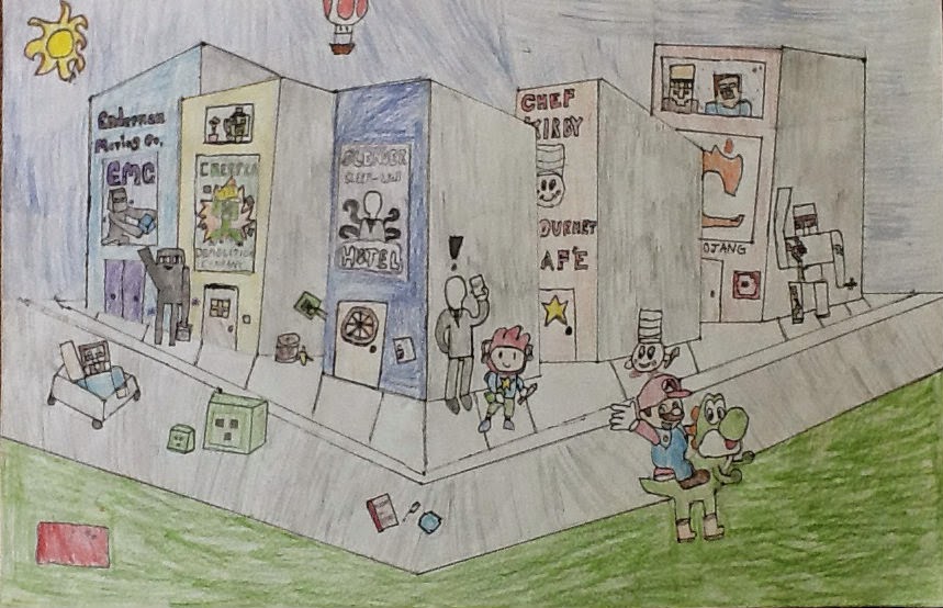 859x554 Art Inklings City Blocks Drawing 2 Point Perspective