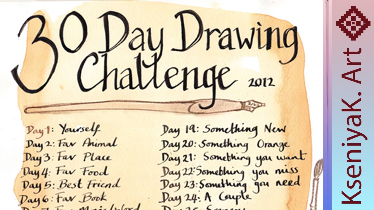 1280x720 30 Day Drawing Challenge