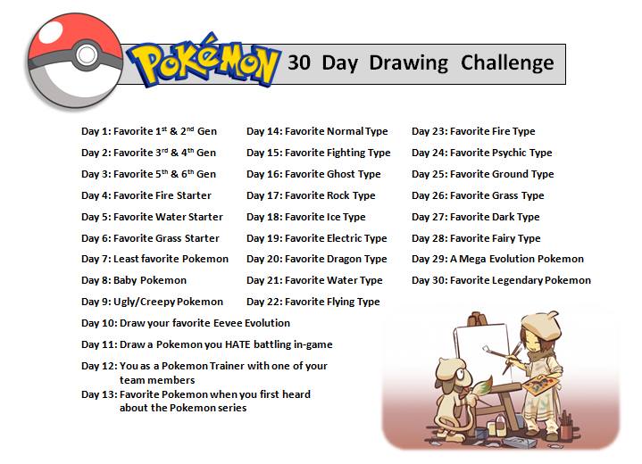 719x520 Pokemon 30 Day Drawing Challenge By Orangecreamswirl