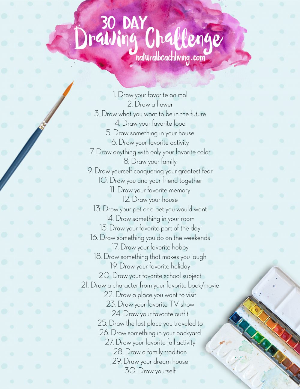 1000x1294 The Best 30 Day Drawing Challenge