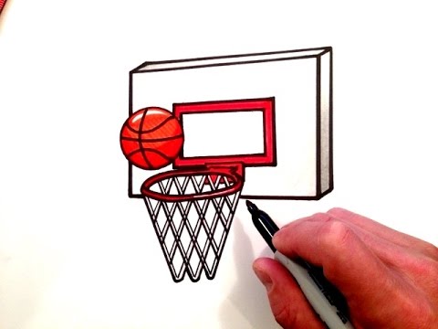 480x360 How To Draw A Basketball And Hoop