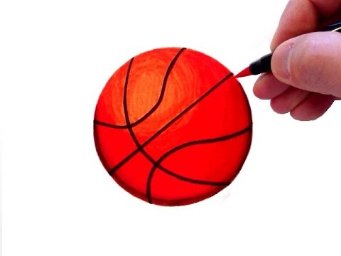 480x360 How To Draw A Realistic Basketball