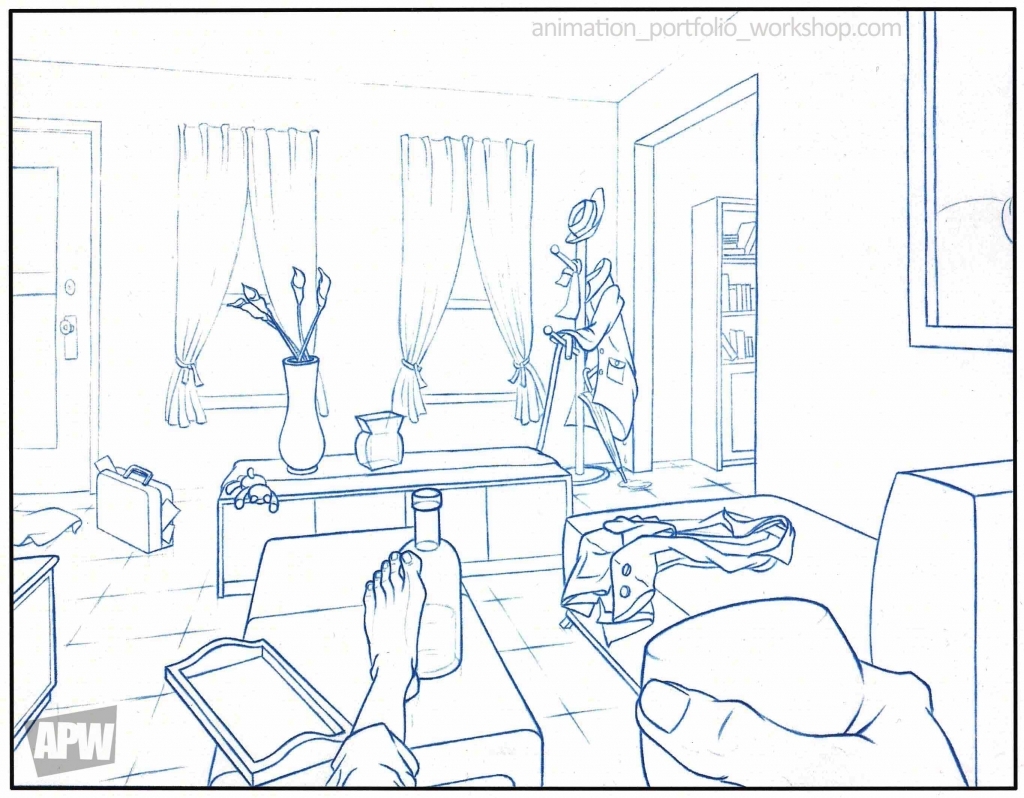 1024x798 How To Draw A 3d Room