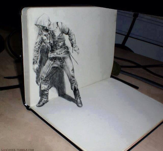 540x501 This 3d Drawing Is Badass