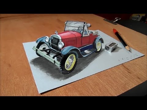 480x360 3d Drawing Car