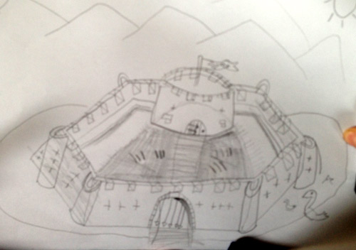 500x352 How To Draw A Castle Shoo Rayner Author