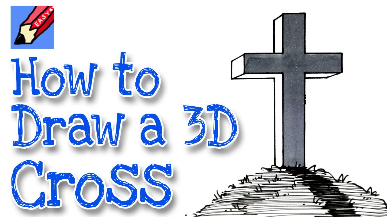 1280x720 How To Draw A Cross In 3d