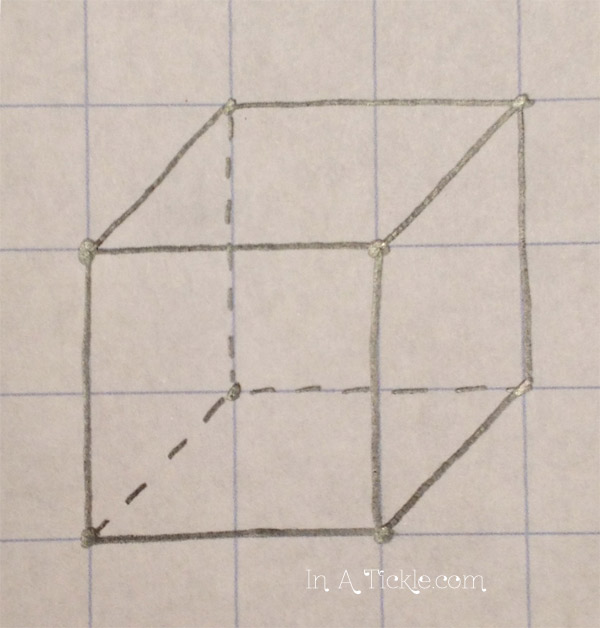 600x628 Drawing 3d Cubes Draw With Me Wednesday In A Tickle