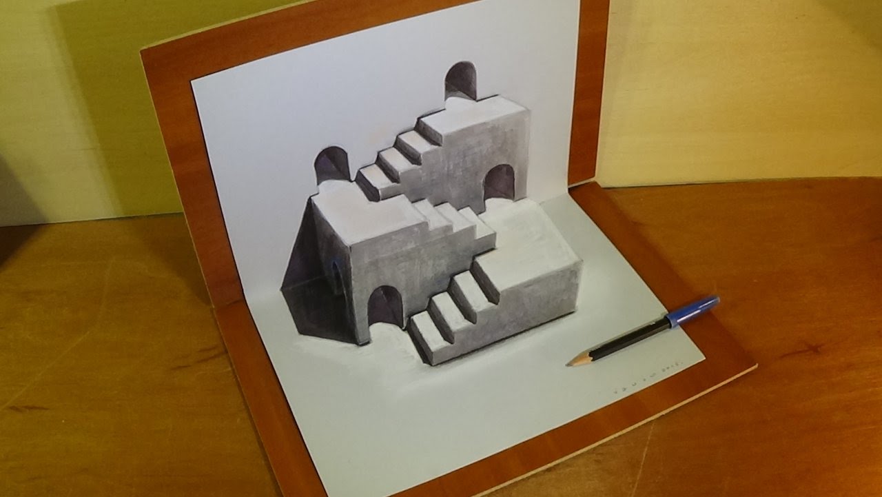 1280x721 Trick Art 3d Drawing