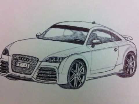 480x360 Audi Tt Rs How To Draw 3d