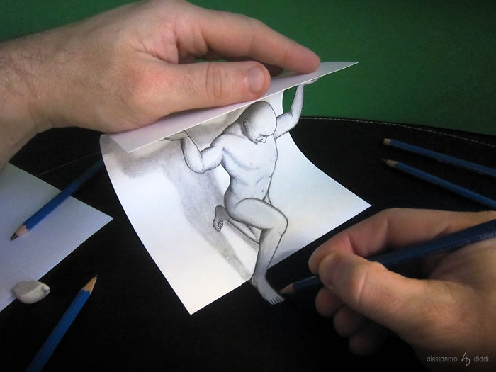 700x525 Italian Artist Brings His 3d Drawings To Life By Making Them Leap