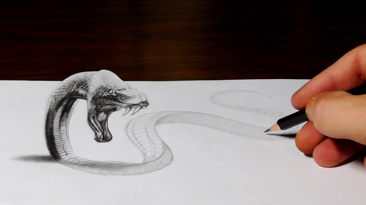 1280x720 Snake Drawing Comes To Life