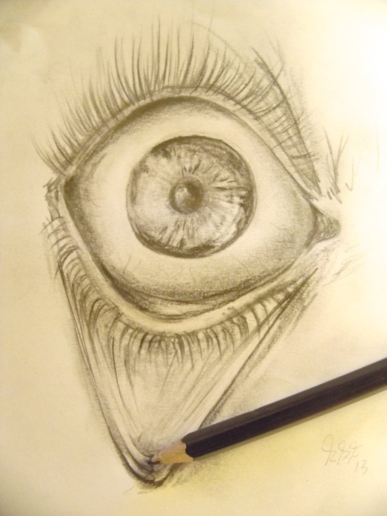 774x1032 3d Eye Drawing By Roccodelfranco