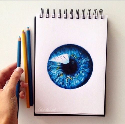 500x498 Pin By Kayla Marie On Art 3d Drawings, Blue Eyes