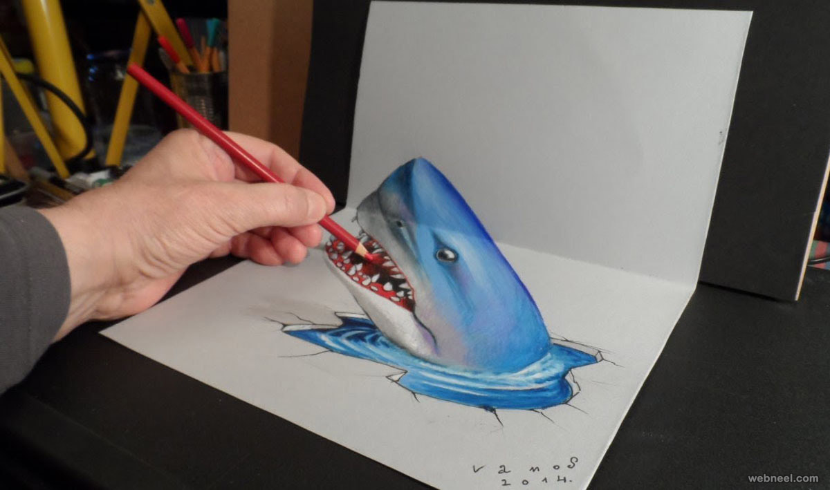 1200x709 Fish 3d Drawing 16