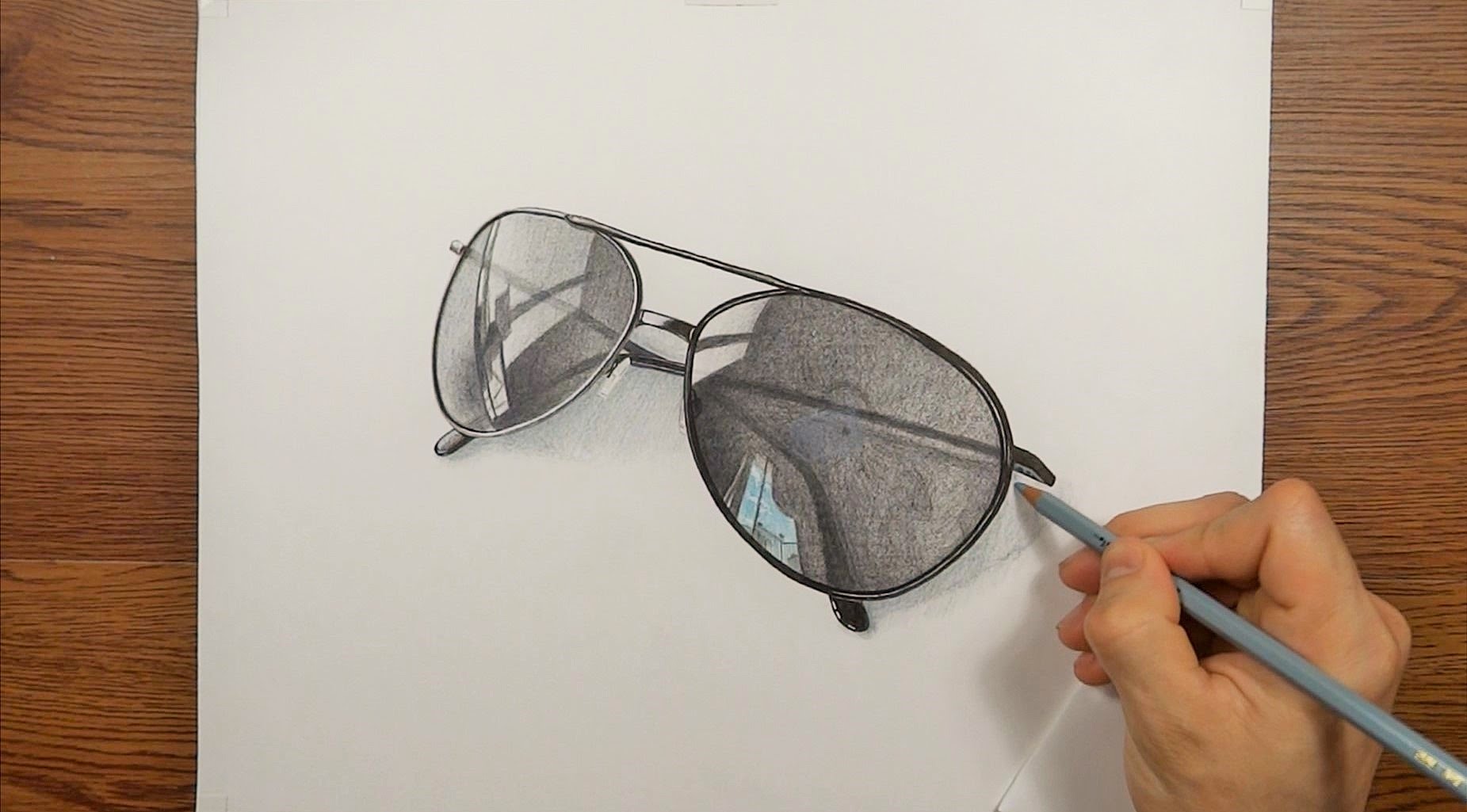 1851x1025 Drawing Time Lapse My Sunglasses 3d Art
