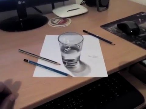 480x360 3d Glass Of Water Drawing