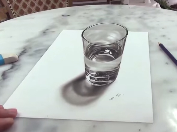 590x440 Illusion 3 D Drawing And Forced Perspective.