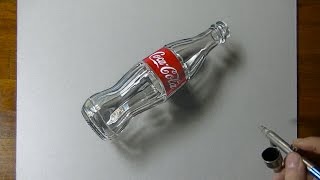 320x180 Et 3d Art, Drawing Coca Cola Empty Glass Bottle En Mp3
