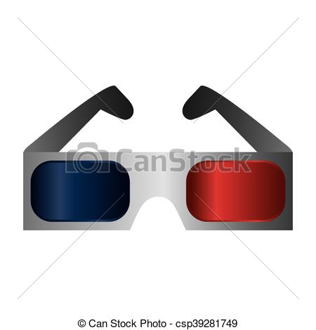 450x470 Flat Design 3d Glasses Icon Vector Illustration Eps Vector