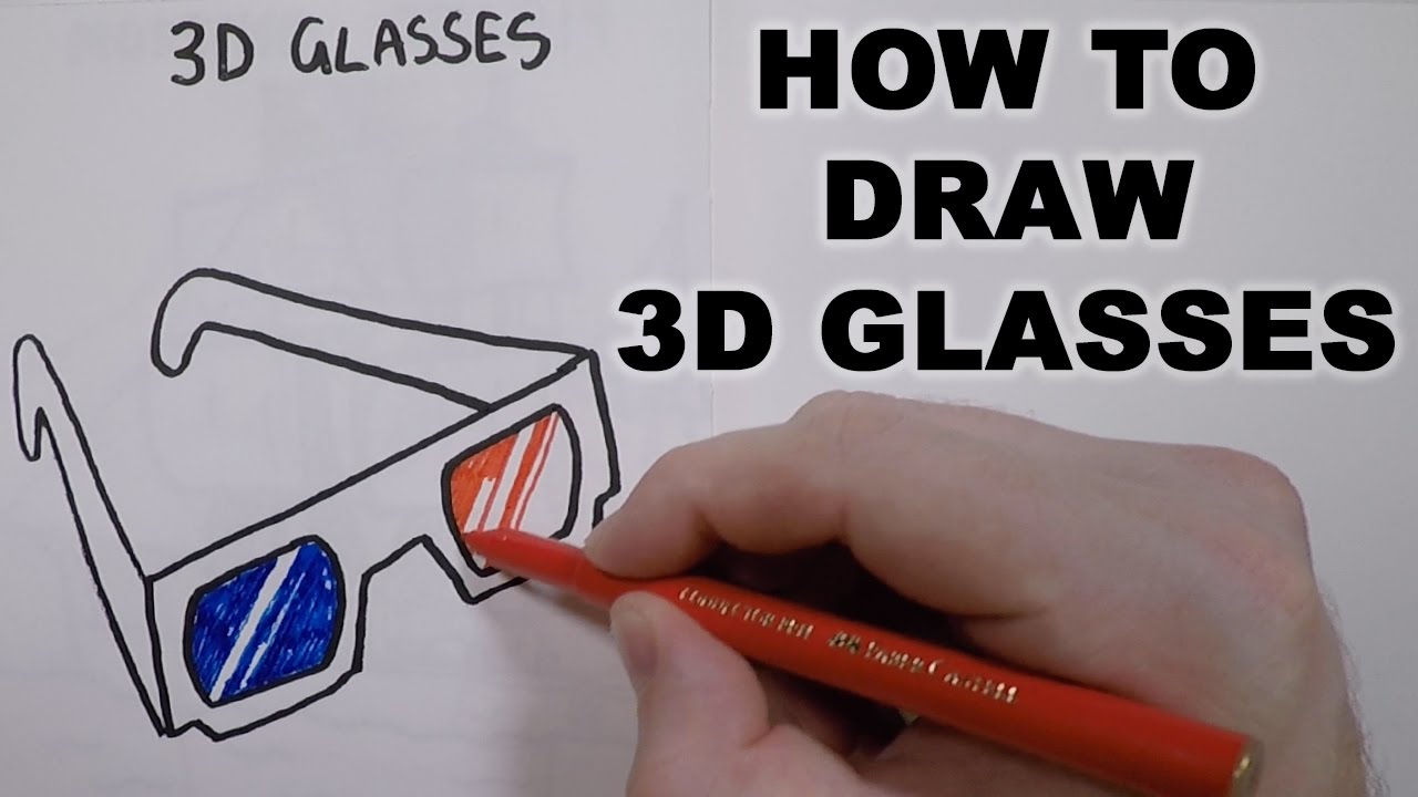 1280x720 How To Draw 3d Glasses