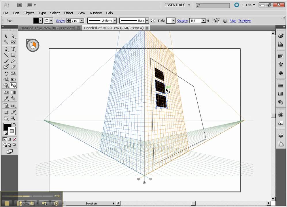996x720 Drawing 3d, Part4, More Perspective Grids In Illustrator.mp4