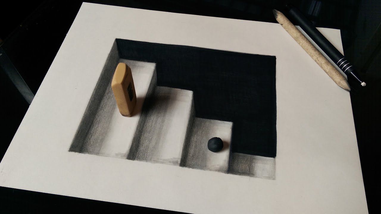 1280x720 How To Draw 3d Stairs With Pencils Or Markers.i Hope You Like It