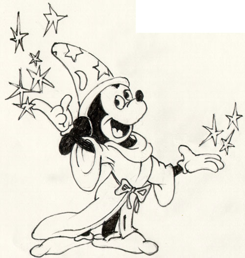 500x526 Drawing Of Mickey Mouse By Evan Islam