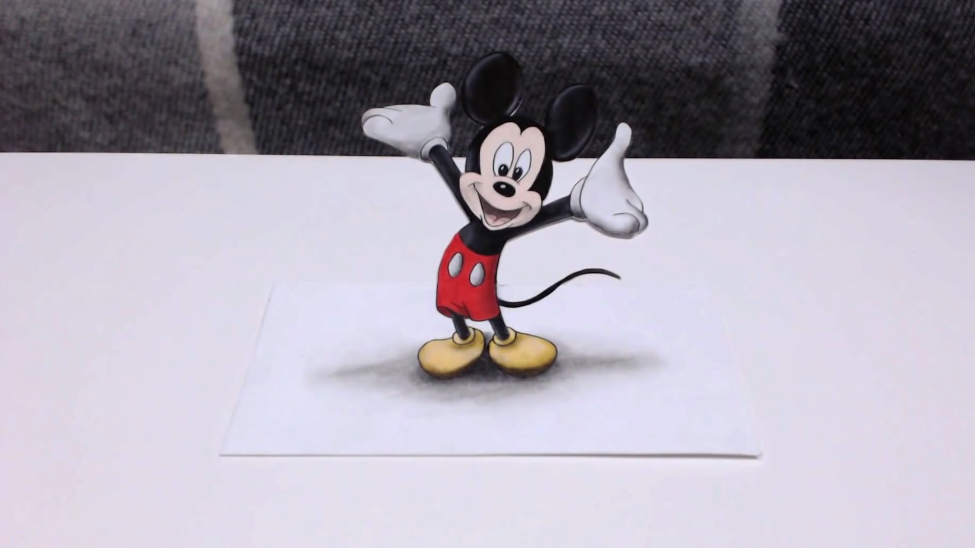 1920x1080 Speed Drawing Mickey Mouse 3d Artwork
