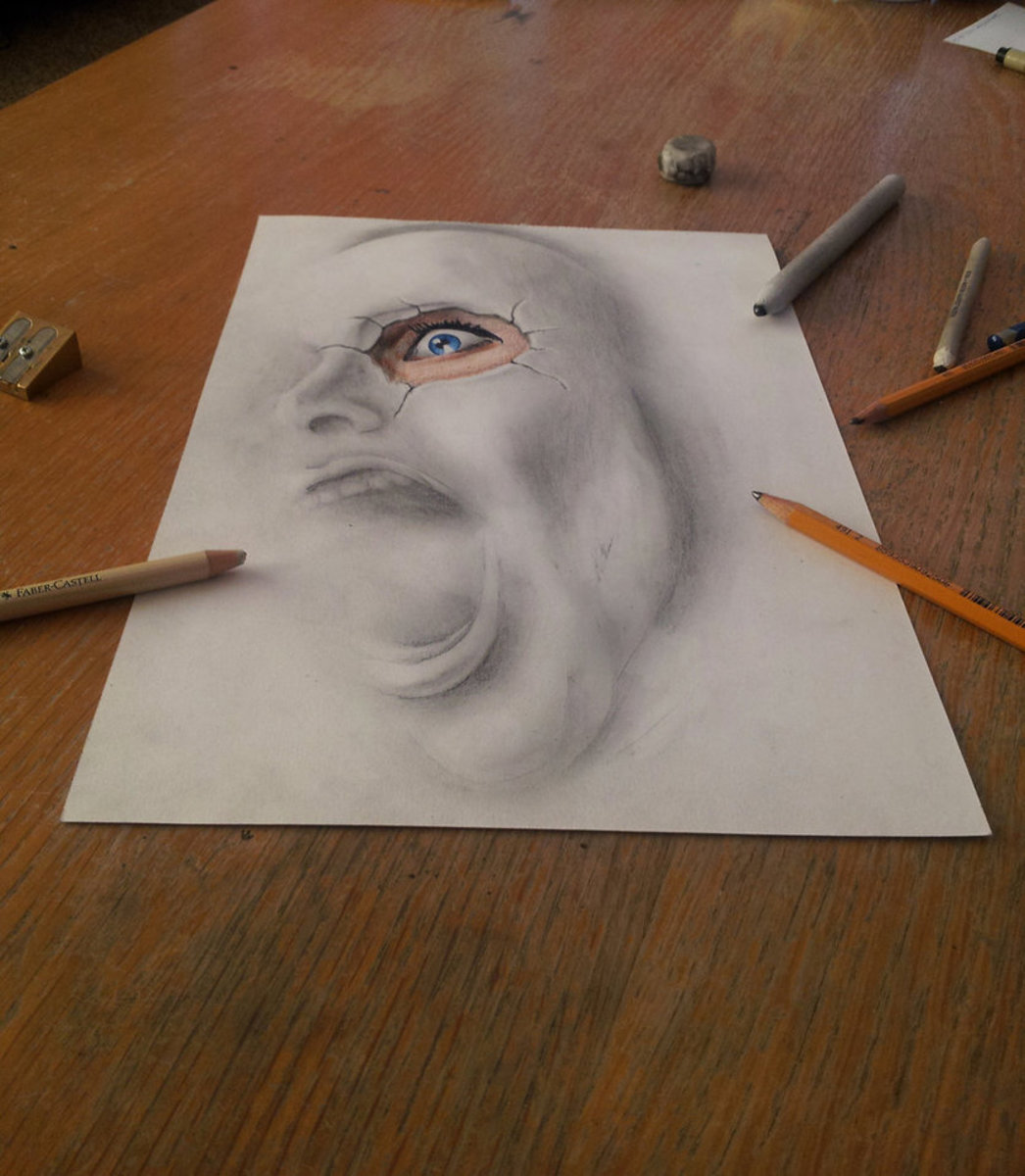 1046x1200 Artist Creates Amazing Hyper Realistic 3d Drawings