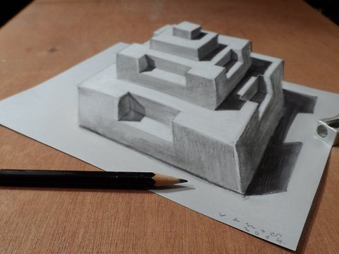 480x360 Drawing A 3d Pyramid