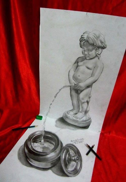 500x719 Best And Stunning 3d Pencil Drawings Art Collection By
