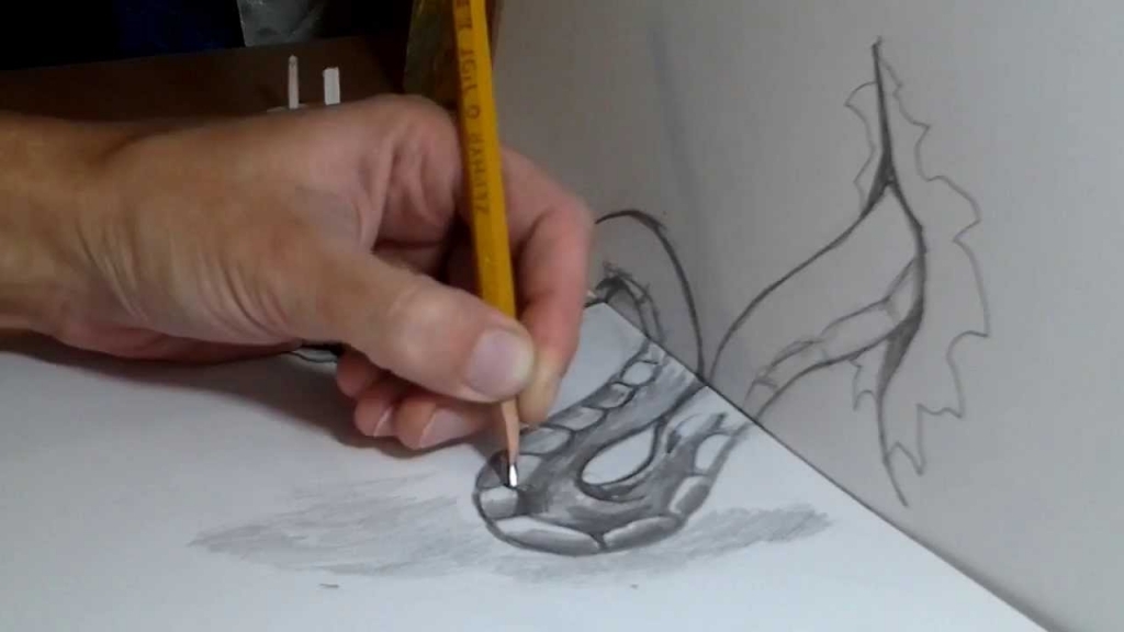 1024x576 Pencil Drawings Of Snakes How To Draw 3d Snake Illusion On Two A4